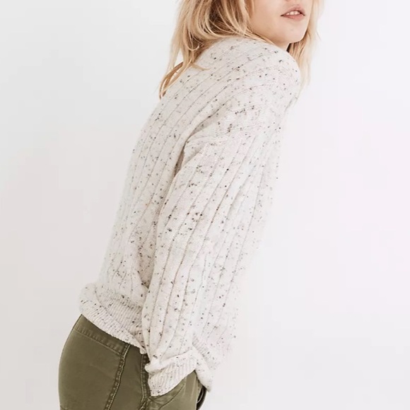 Madewell Donegal Bowden Henley Sweater in Coziest Yarn - Picture 4 of 5